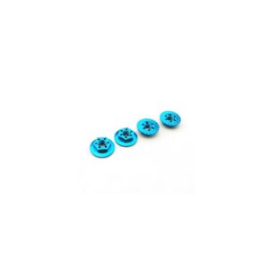 Wheel Nuts M4 Alu Light Blue (4) Hiro-Seiko
