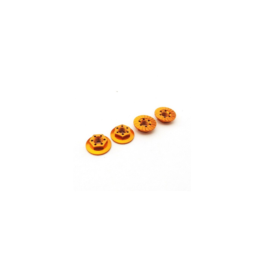 Rattamutrid M4 Alu Oranz (4) Hiro-Seiko 1 Wheel Nuts M4 Alu Orange (4) Hiro-Seiko