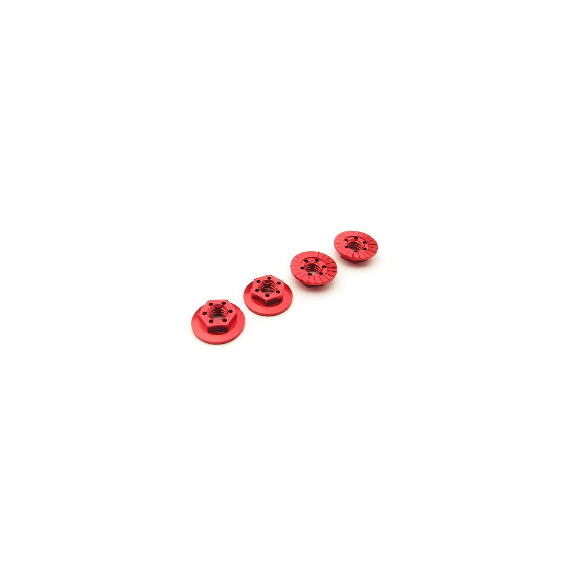 Rattamutrid M4 Alu Punane (4) Hiro-Seiko 1 Wheel Nuts M4 Alu Red (4) Hiro-Seiko