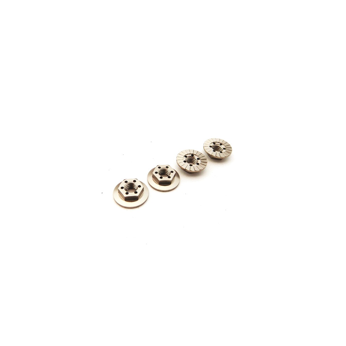 Rattamutrid M4 Alu Titaan (4) Hiro-Seiko 1 Wheel Nuts M4 Alu Titane (4) Hiro-Seiko