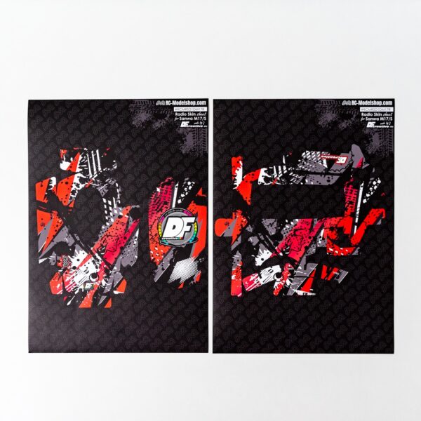 DF Creative M17 Radio Skin Sheet Punane