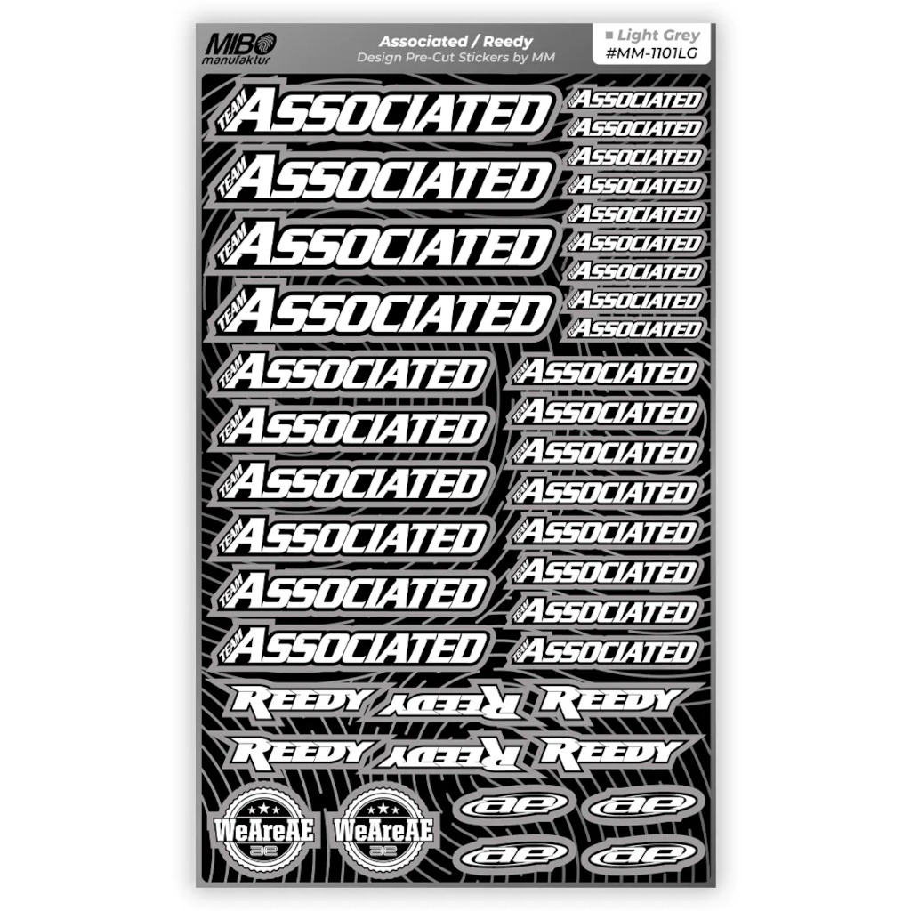 Associated Pre-Cut Stickers A5 MM Light Gray 1 Associated Pre-Cut Stickers A5 MM Light Gray