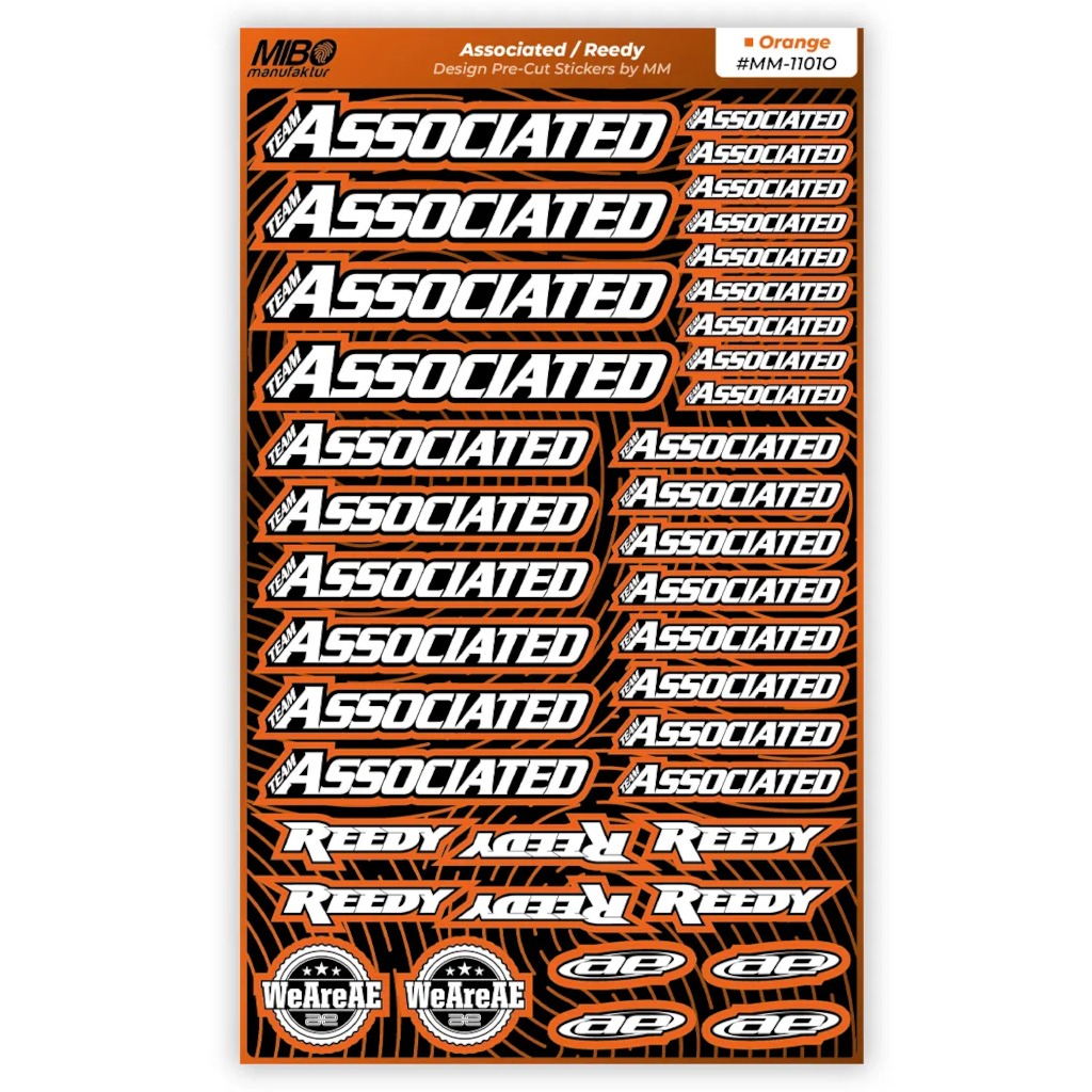 Associated Pre-Cut Stickers A5 MM Orange 1 Associated Pre-Cut Stickers A5 MM Orange