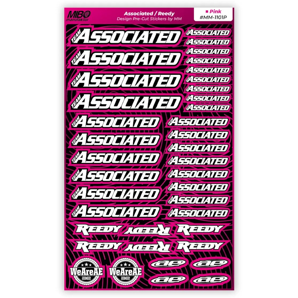 Associated Pre-Cut Stickers A5 MM Pink 1 Associated Pre-Cut Stickers A5 MM Pink