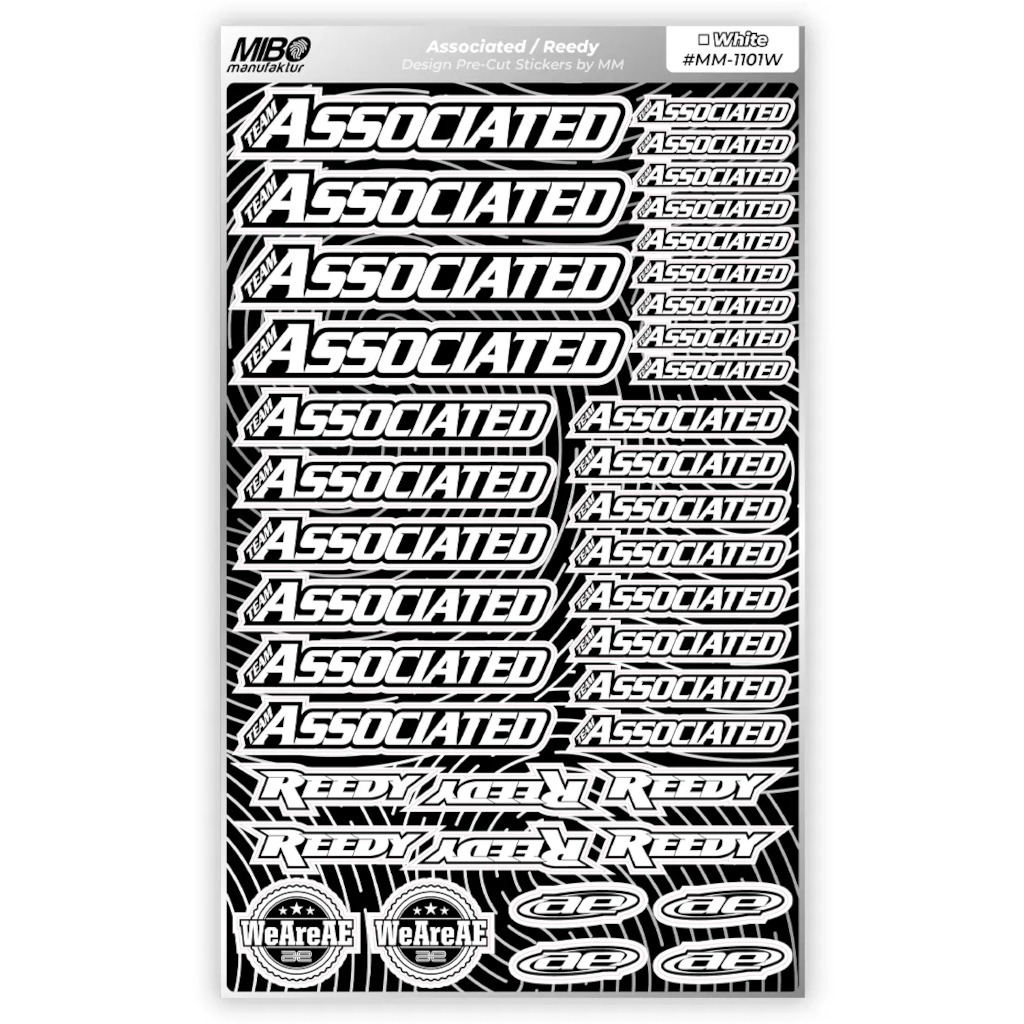 Associated Pre-Cut Stickers A5 MM White 1 Associated Pre-Cut Stickers A5 MM White