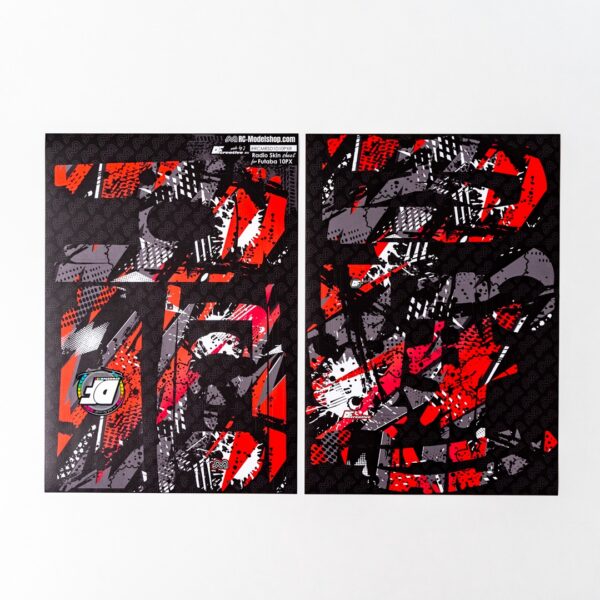 DF Creative 10PX Radio Skin Sheet Punane