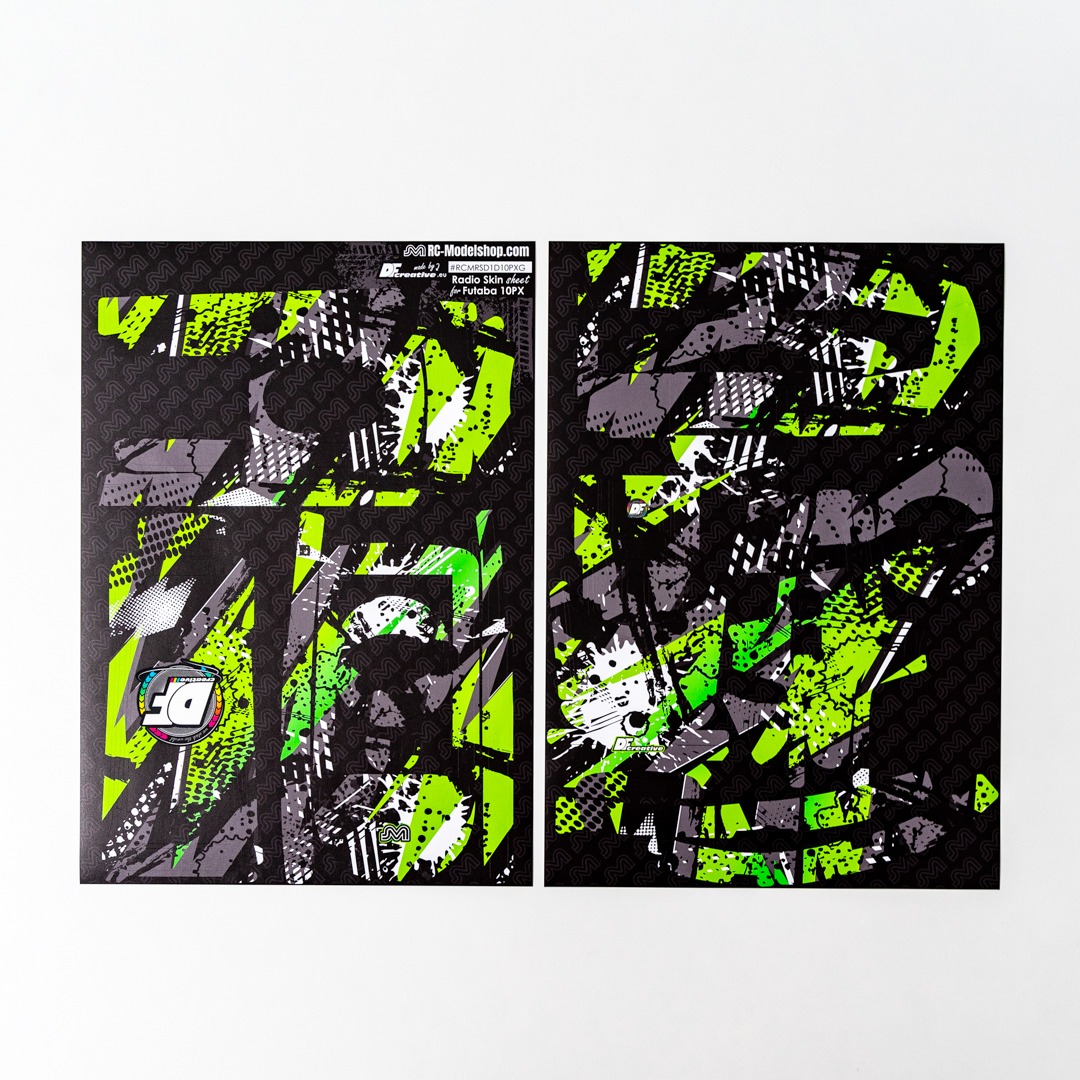 DF Creative 10PX Radio-Skin Grün 1 DF Creative 10PX Radio Skin Sheet Green