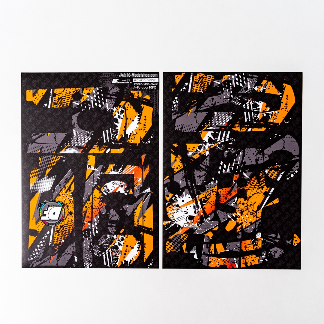 DF Creative 10PX Radio Skin Sheet Oranz 1 DF Creative 10PX Radio Skin Sheet Orange