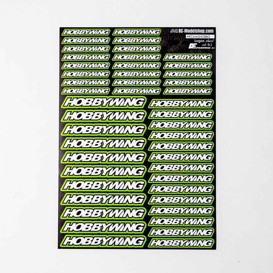 DF Creative Logos Hobbywing A5 Grün 1 DF Creative Logos Hobbywing A5 Green