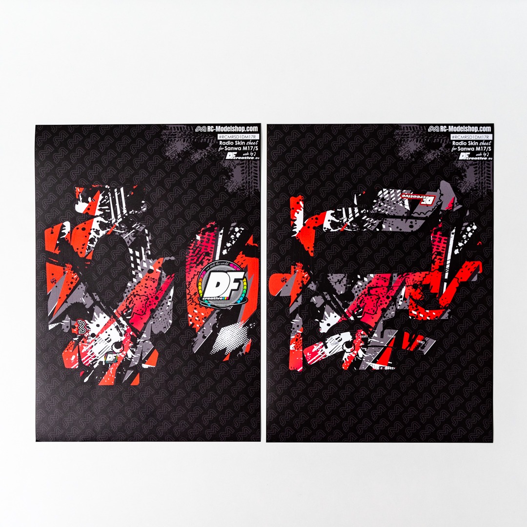 DF Creative M17 Radio Skin Sheet Red 1 DF Creative M17 Radio Skin Sheet Red