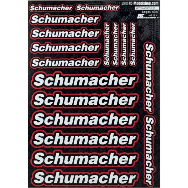 DF Creative Logos Schumacher A5 Punane