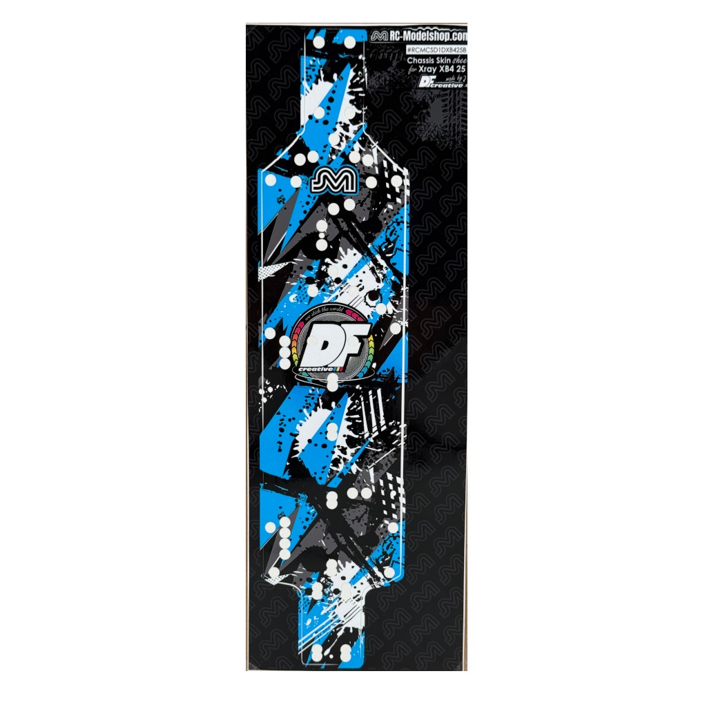 DF Creative XB4'25 Chassis Skin Sheet Blue 1 DF Creative XB4'25 Chassis Skin Sheet Blue