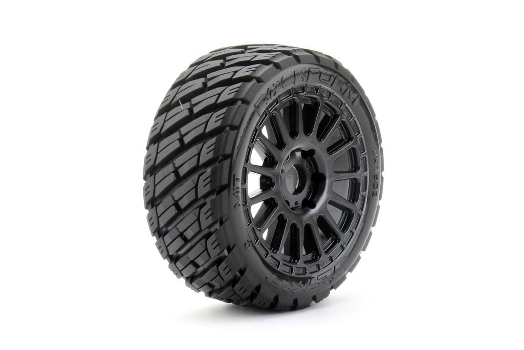 Jetko EX RockForm 1:8 Rally Belted Tyres on Black Wheels 17mm Hex (2pcs) - JK1503RB 3 Jetko EX RockForm 1:8 Rally Belted Tyres on Black Wheels 17mm Hex (2pcs) - JK1503RB