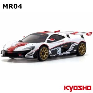 McLaren P1 GTR White/Red Mini-Z MR04 RWD RC Car #K.32349WR