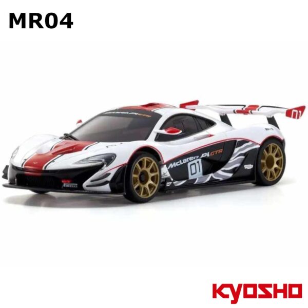McLaren P1 GTR White/Red Mini-Z MR04 RWD RC Car #K.32349WR