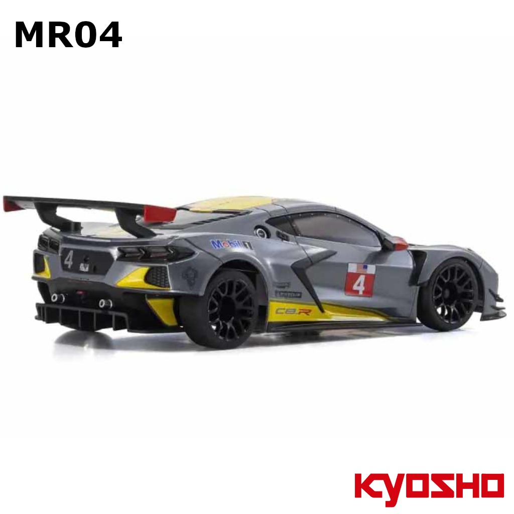 Kyosho Mini-Z Corvette C8-R Gun Metal Kyosho Mini-Z RWD MR-04 Chevrolet Corvette C8.R Readyset - Gunmetal - 32356GM 2 Kyosho Mini-Z RWD MR04 Corvette C8-R Gun Metal 1/28 RTR RC-Auto