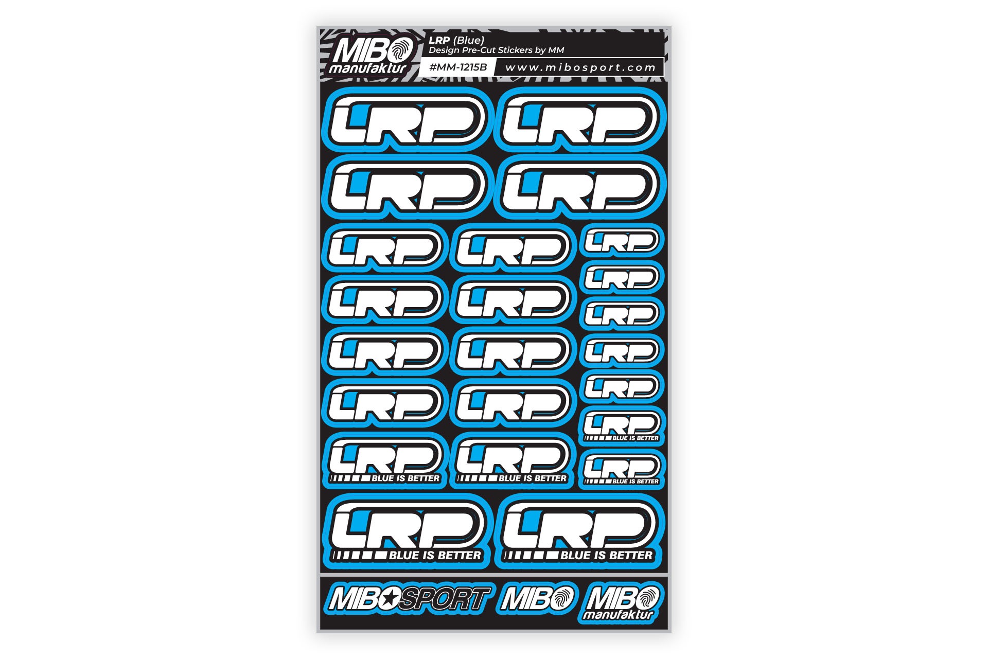 LRP Pre-Cut Stickers A5 MM Blue 1 LRP Pre-Cut Stickers A5 MM Blue