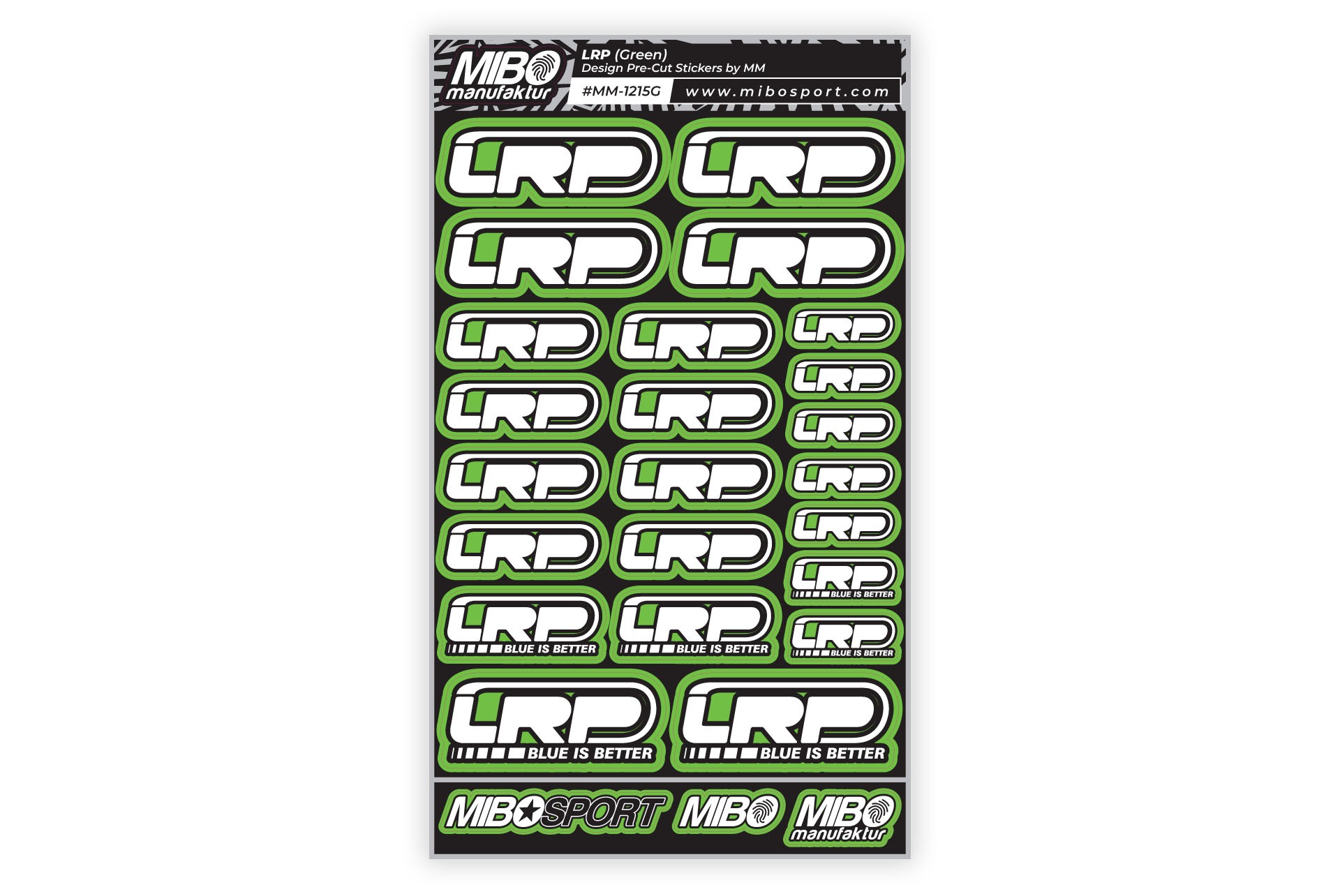 LRP Pre-Cut Stickers A5 MM Green 1 LRP Pre-Cut Stickers A5 MM Green