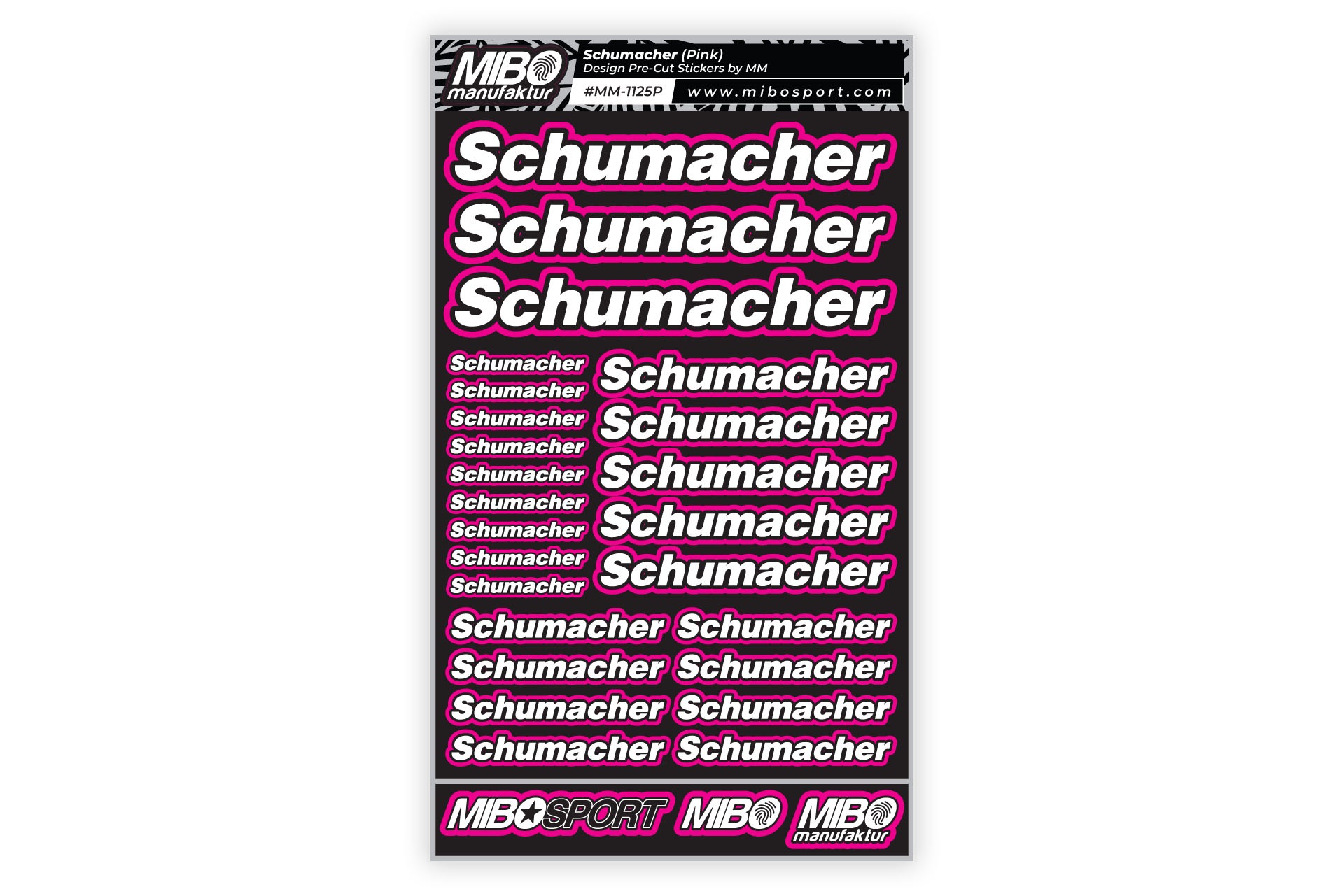 Schumacher Pre-Cut Stickers A5 MM Pink 1 Schumacher Pre-Cut Stickers A5 MM Pink