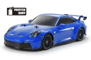 Porsche 911 GT3 992 Blue PB Tamiya TT-02 1/10 RC Auto Kit #47496