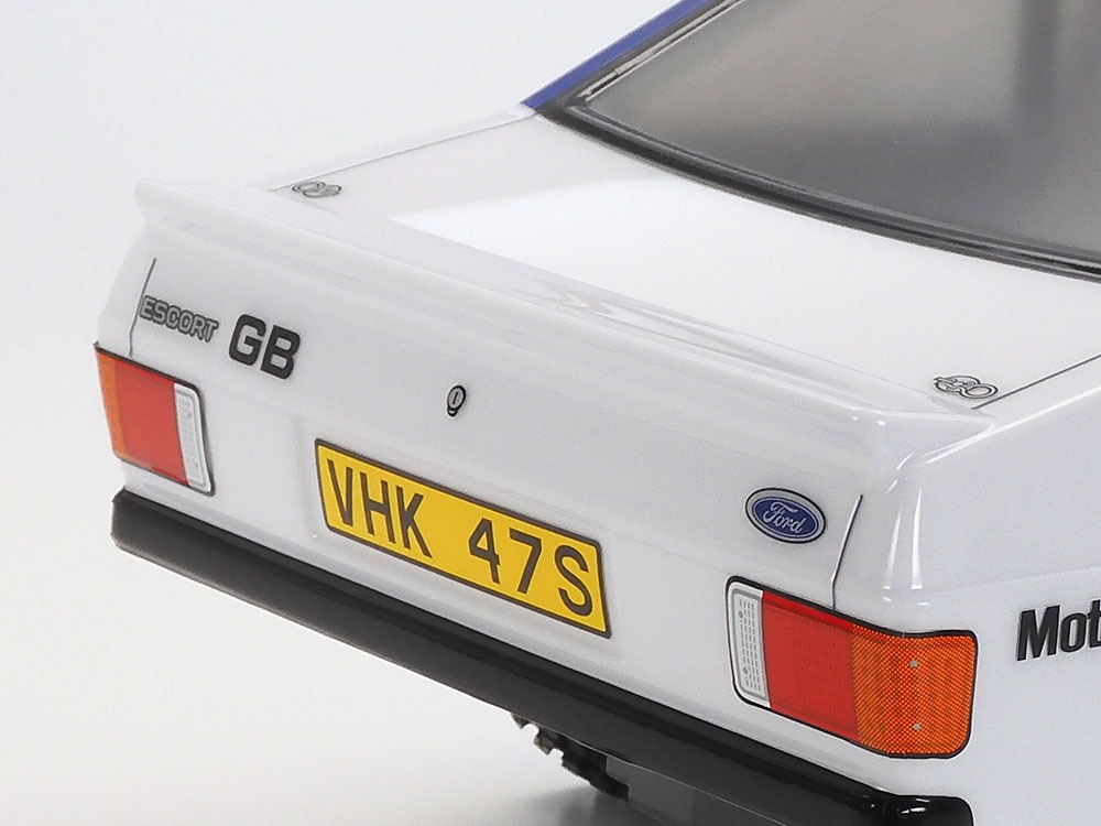 Tamiya Ford Escort Mk.II Rally Tamiya Ford Escort MkII Rally - MF-01X - 1:10 4WD RC Rally Car Kit (Painted Body) 5 Tamiya Ford Escort Mk.II Rally 1:10 RC-Auto-Bausatz – Rückleuchten
