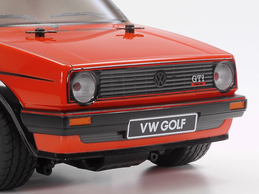 Tamiya Volkswagen Golf II GTI 16V Tamiya Volkswagen Golf Mk2 GTI 16V - MB-01 - 1:10 FWD RC Car Kit 3 Tamiya Volkswagen Golf II GTI 16V MB-01 Chassis 1/10 RC Car Bausatz Frontlichter