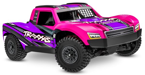Pink RC Car Traxxas Mini Slash 4x4 BL-2S RTR remote control car Car in RC-Modelshop.com front right side