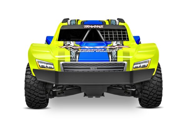 Traxxas mini slash BL-2s 4x4 remote control car yellow color mini size front view