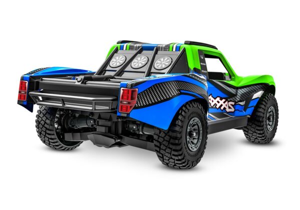 Green RC Car Traxxas Mini Slash 4x4 BL-2S RTR remote control car Car in RC-Modelshop.com rear right side