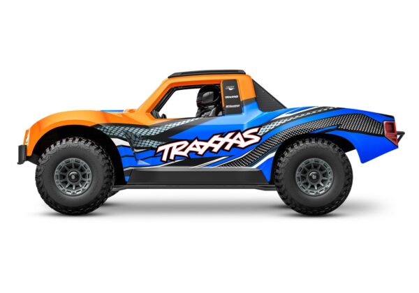 Traxxas mini slash BL-2s 4x4 remote control car orange color mini size left view