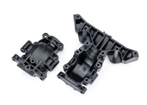 Traxxas Bulkhead Front Upper Lower Silver #TRX10728