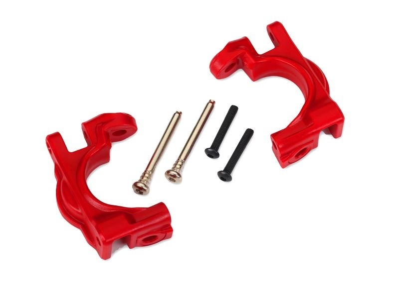 Traxxas C-Hub Caster-lohkot Ext HD (2 kpl) Punainen #TRX9032R 1 Traxxas C-Hub Caster blocks Ext HD (2) Red #TRX9032R