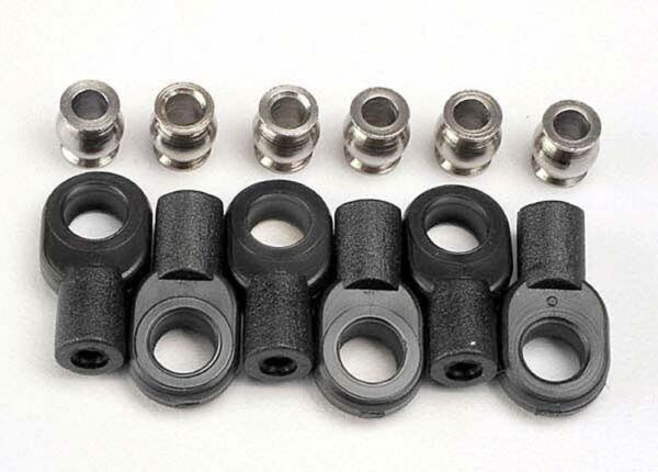 Traxxas Rod Ends with Hollow Balls Short (6) #TRX2742X