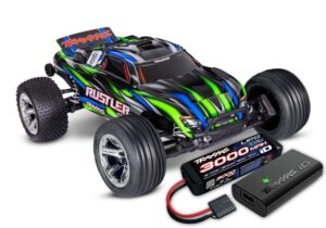 Traxxas Rustler 1/10 2wd Roheline RTR Truggy koos aku ja laadijaga