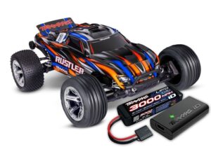 Traxxas Rustler BL-2S 1:10 2wd Truck with LiPo Battery - orange