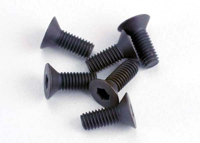 Traxxas Kruvid M3x8mm FH (6) #TRX2550 1 Traxxas Screws M3x8mm FH (6) #TRX2550