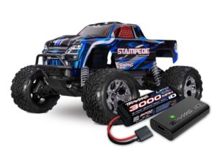 Traxxas Stampede 1/10 2wd Sinine Monster Truck koos aku ja laadijaga