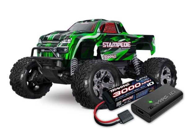 Traxxas Stampede 1/10 2wd Monster Truck Green w.battery