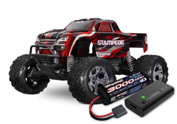 Traxxas Stampede 1/10 2wd Monster Truck Red w.battery