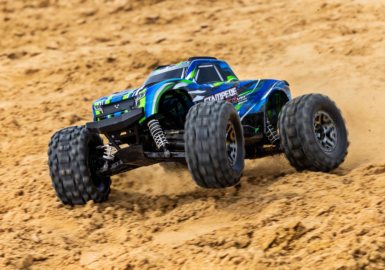 Traxxas Stampede 4x4 VXL Monster Truck BL RTR HD Green 4 Traxxas Stampede 4x4 VXL Monster Truck BL RTR HD Green