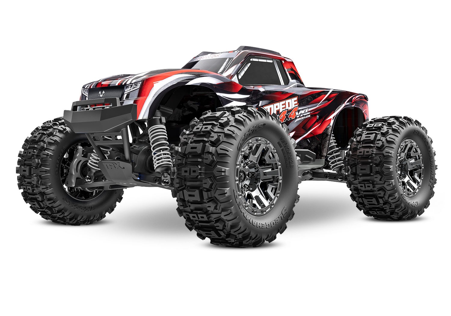 Traxxas Stampede 4x4 VXL Monstertruck Brushless RTR HD Rot 1 Traxxas Stampede 4x4 VXL Monster Truck Brushless RTR HD Red