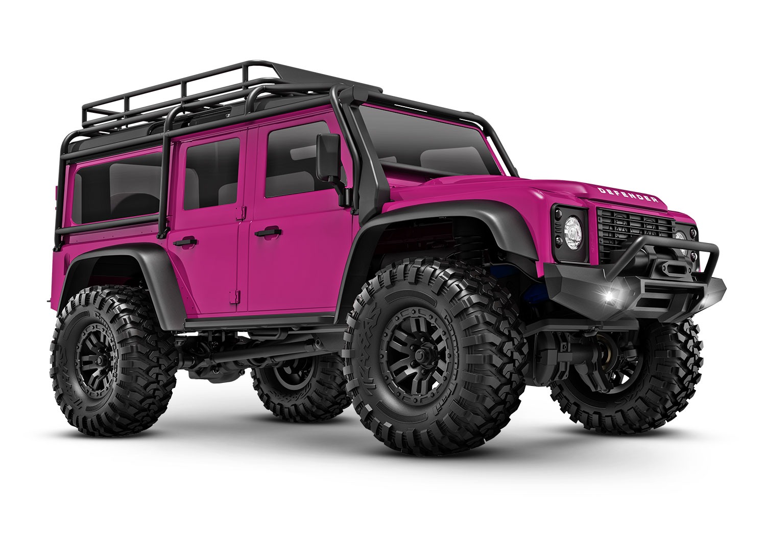 Roosa TRX-4M Traxxas TRX-4M 1:18 Land Rover Defender RTR mini-crawler – roosa, 2S LiPo 1 Traxxas TRX-4M 1:18 Land Rover Defender RTR mini-crawler - pink, 2S LiPo