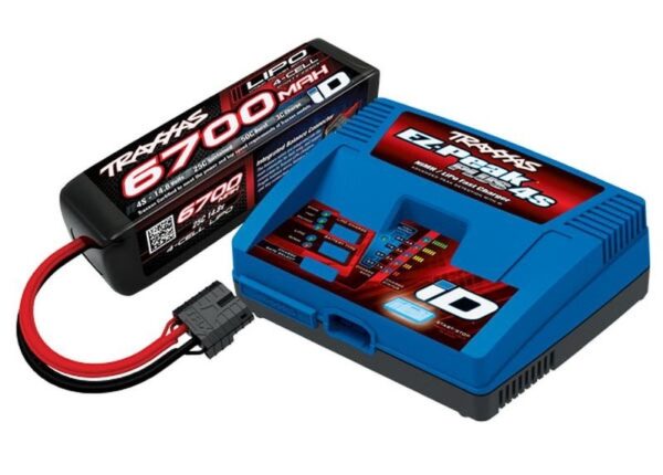 Traxxas iD Laadija koos 6700mAh 4S LiPo Akuga #TRX2998G