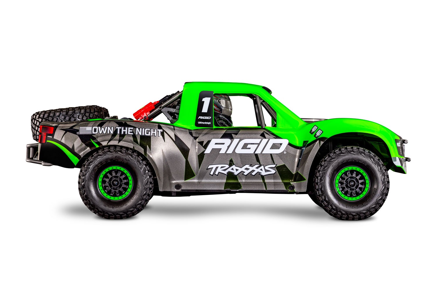 Traxxas Unlimited Desert Racer Traxxas UDR Unlimited Desert Racer - RTR 1:7 Short Course - Grün 3 Traxxas Unlimited Desert Racer (UDR) Grün RTR RC-Auto Seitenansicht