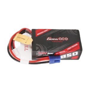 Gens Ace 850mAh 7.4V 2S LiPo Aku EC2