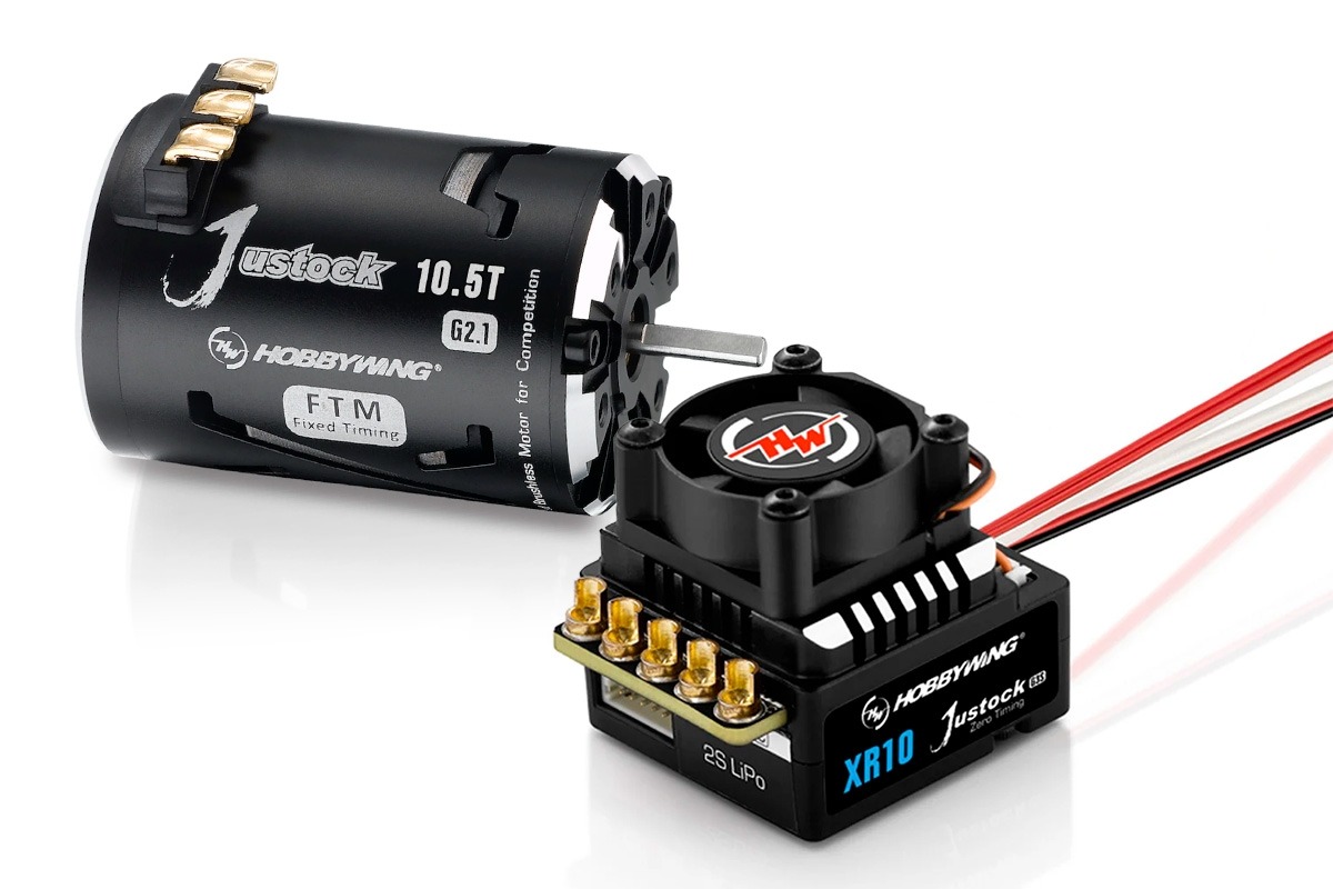 Hobbywing XR10 Justock G3S + 10.5T G2.1 3650D Mootor 1 Hobbywing XR10 Justock G3S + 10.5T G2.1 3650D Motor