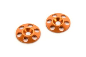Hudy Rear Wing Shim Alu Orange (2) #293561-O
