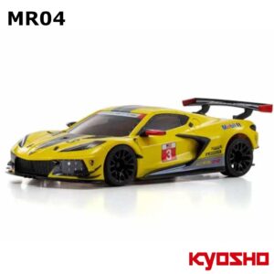Corvette C8-R Kollane Kyosho Mini-Z RWD MR04 RC Auto #K.32356Y