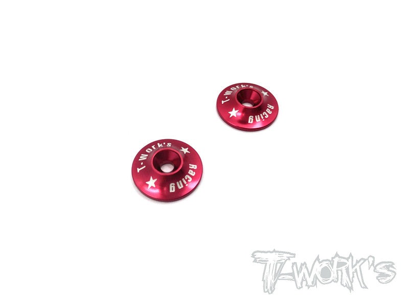 T-Work's Wing Washer Alu Red #TW-TO-004R 1 T-Work's Wing Washer Alu Red #TW-TO-004R