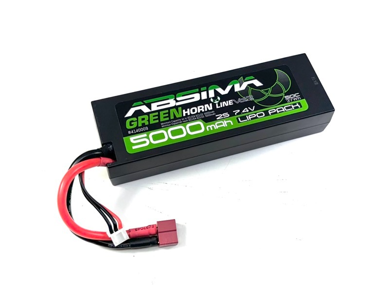 Absima 5000mAh 7.4V 50C LiPo 2S Aku (T-Plug) #4140009